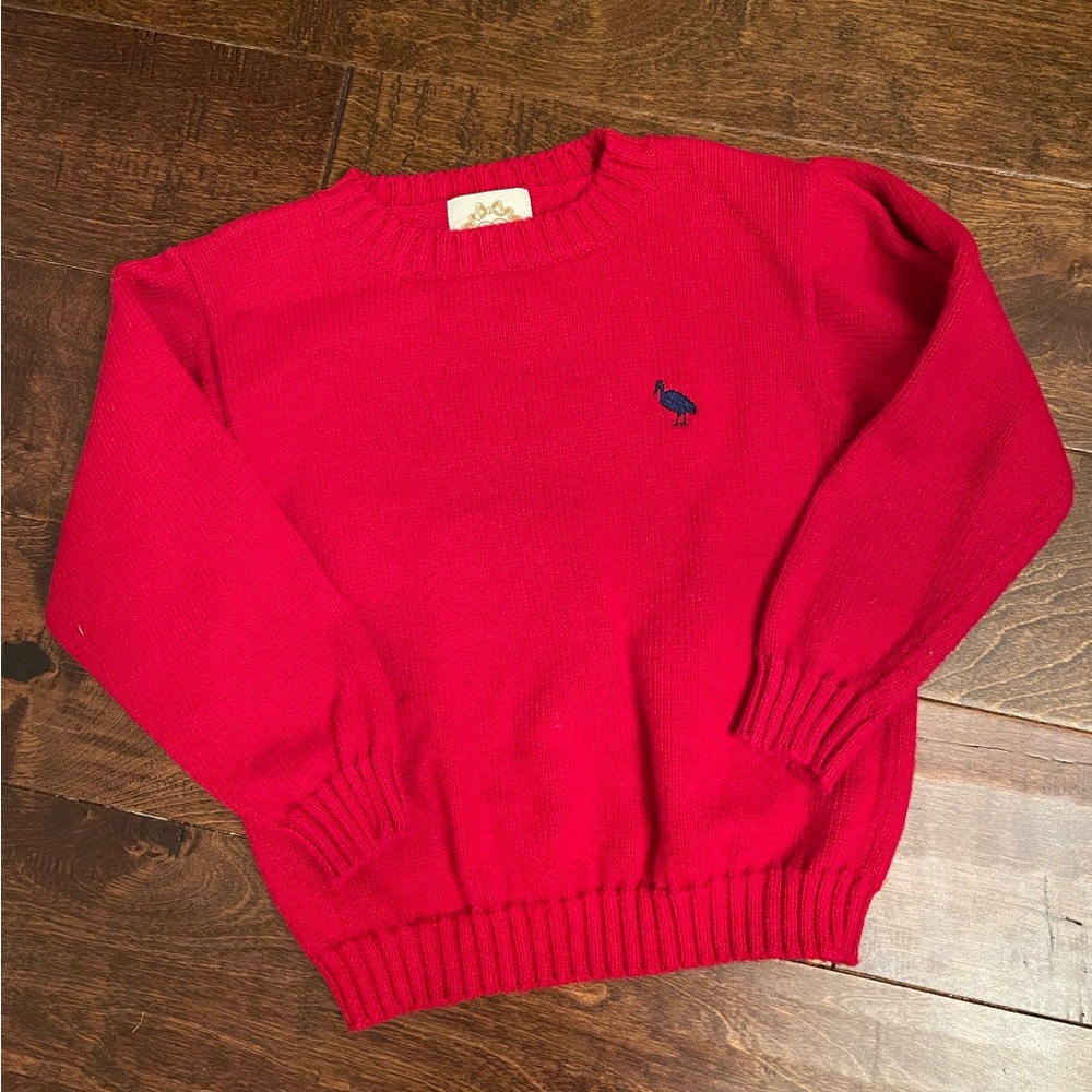 TBBC Red Isaac’s Sweater- sz 4T